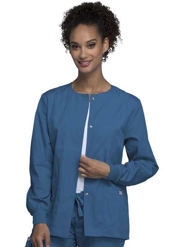 4350 (Women Snap Front Warm-up Jacket)