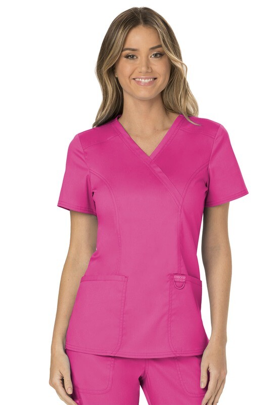WW610 (Women Mock Wrap Top)