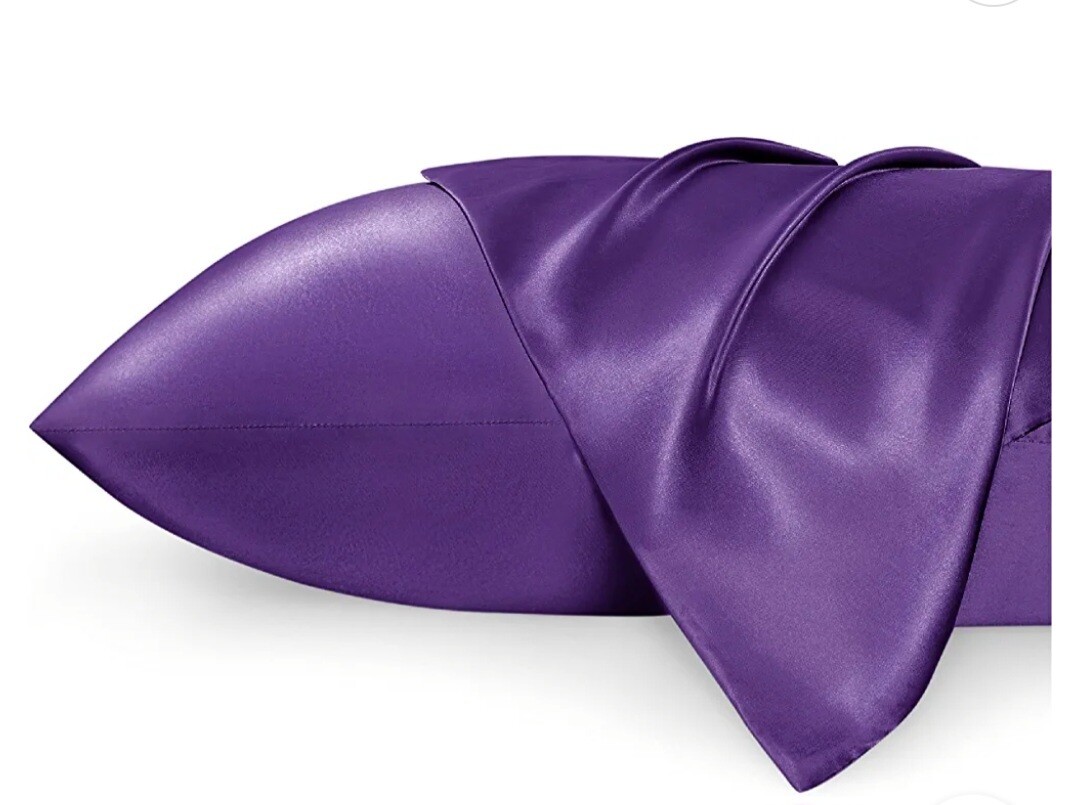 Silky Satin Pillow Case (Purple)
