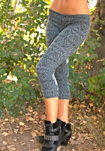 Grey Zebra Stretch Pant