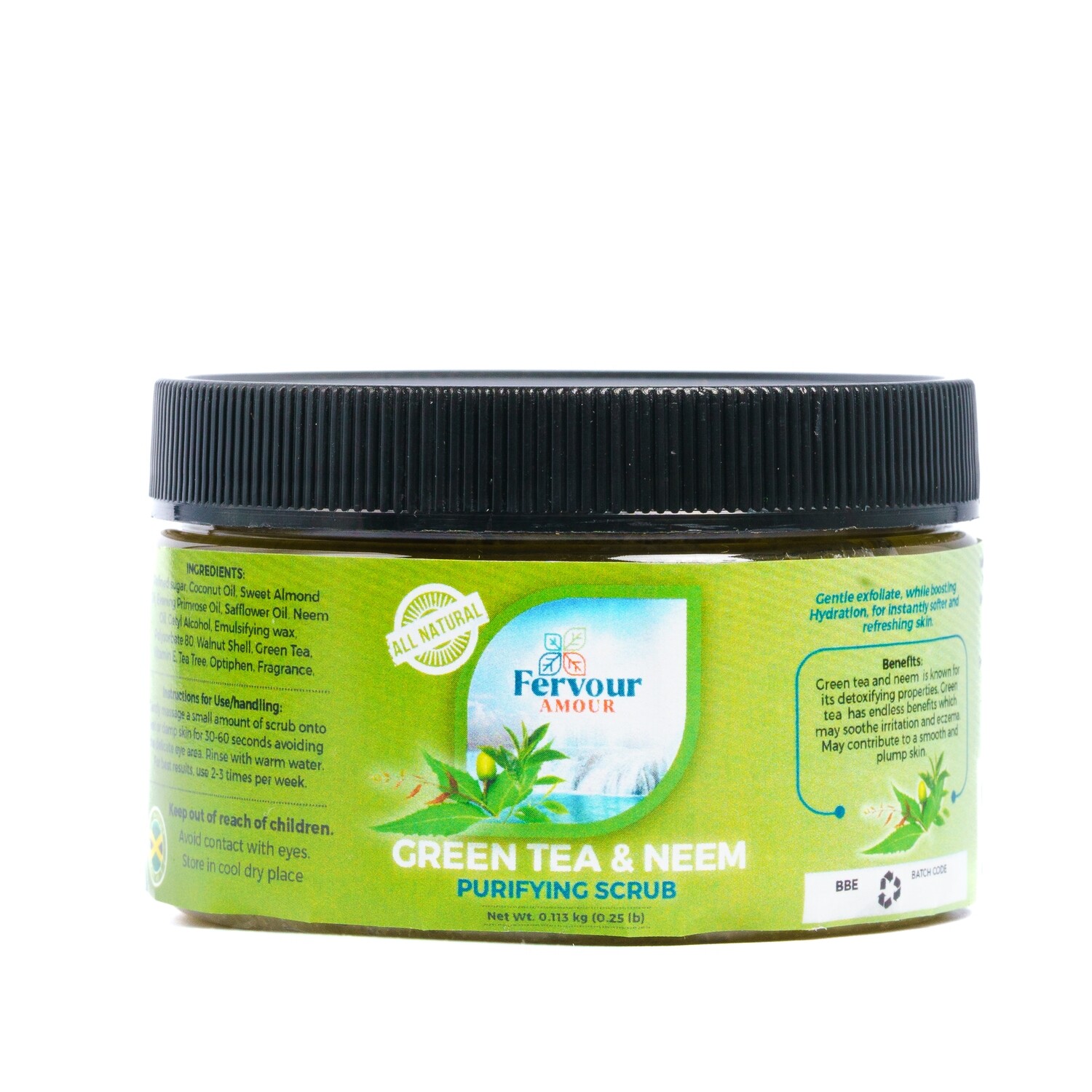 Green Tea  & Neem  Purifying  Body Scrub