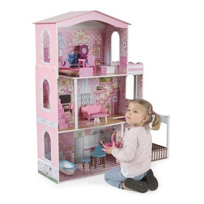 Casa delle bambole e mobilia