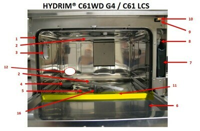 HYDRIM C61 door seal (bottom)