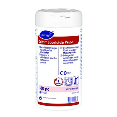 Oxivir Sporicide Wipe 12x80pc - 20 x 30 cm - one step cleaner disinfectant Oxivir Sporicide Wipe 12x80pc - 20 x 30 cm - one step cleaner disinfectant