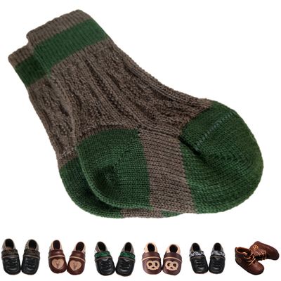 Kombinationen mit braunen Trachtensocken