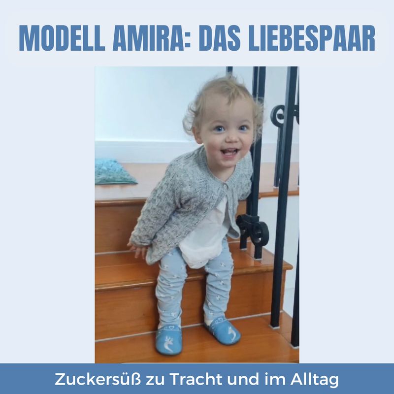 Alpine Krabbelschuhe Amira - blau