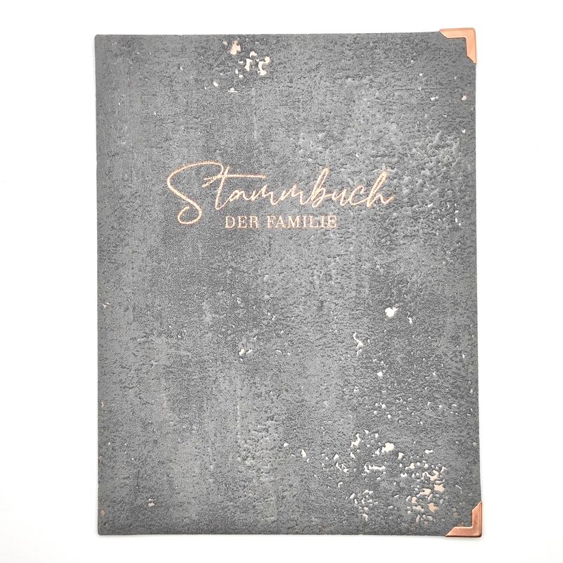 Stammbuch FAME, Steinoptik grau