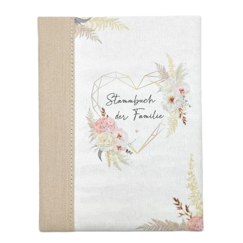 Stammbuch FLOWER (Leinenprint)