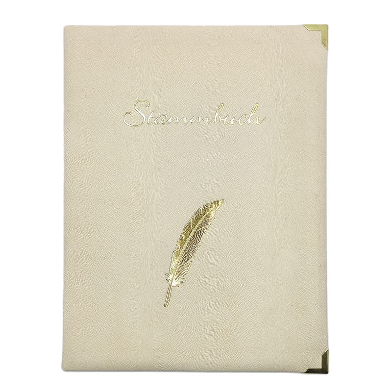 Stammbuch POESIE, Felloptik beige