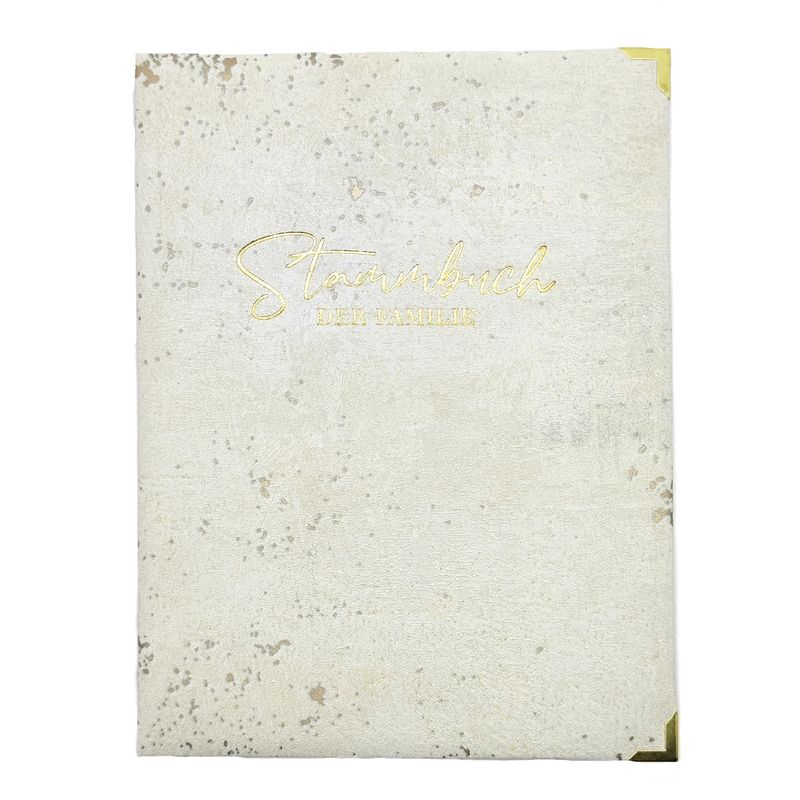 Stammbuch FAME, Steinoptik weiß
