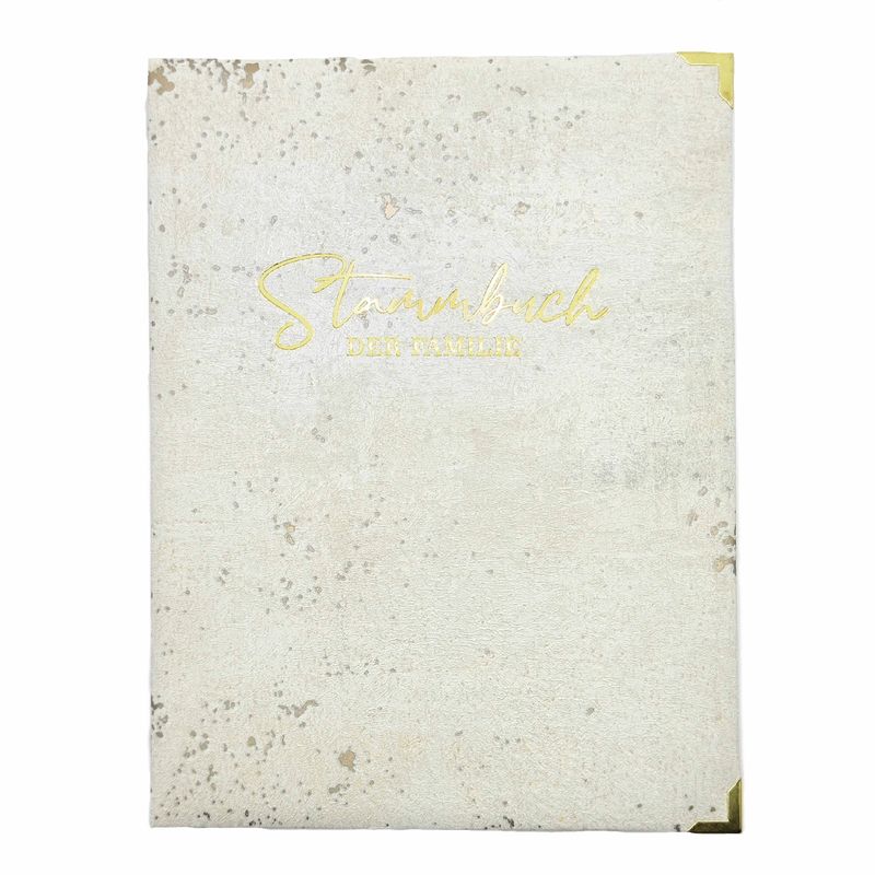Stammbuch FAME, Steinoptik weiß