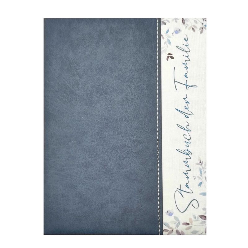 Stammbuch LENA, Lederoptik nebelblau