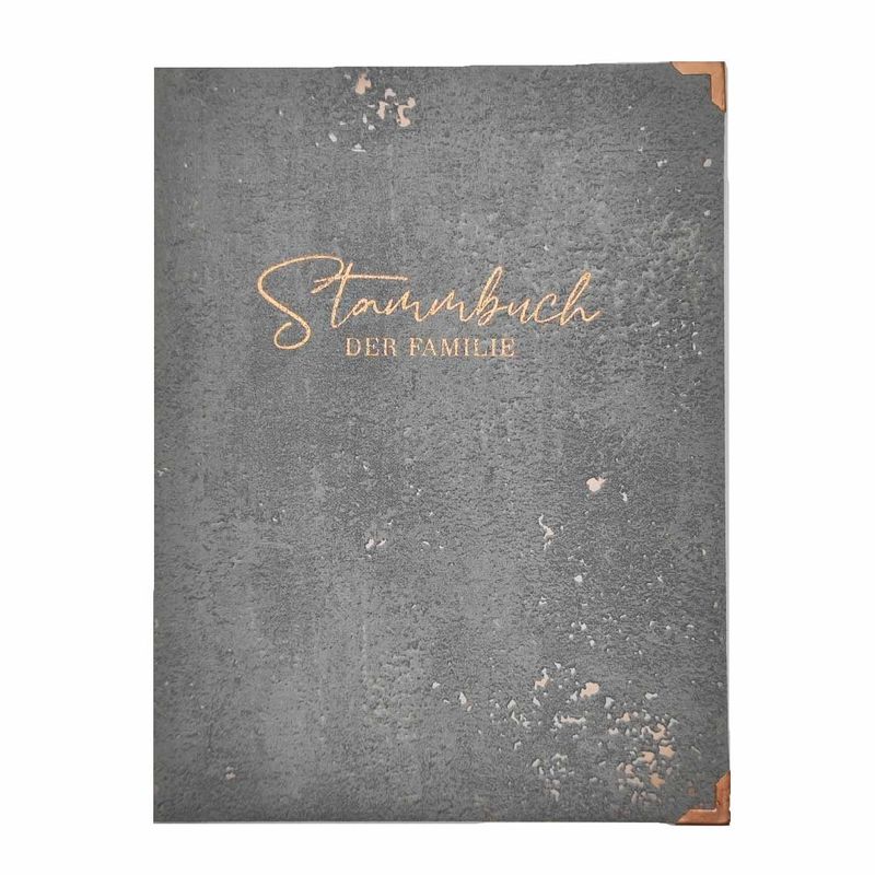 Stammbuch FAME, Steinoptik grau