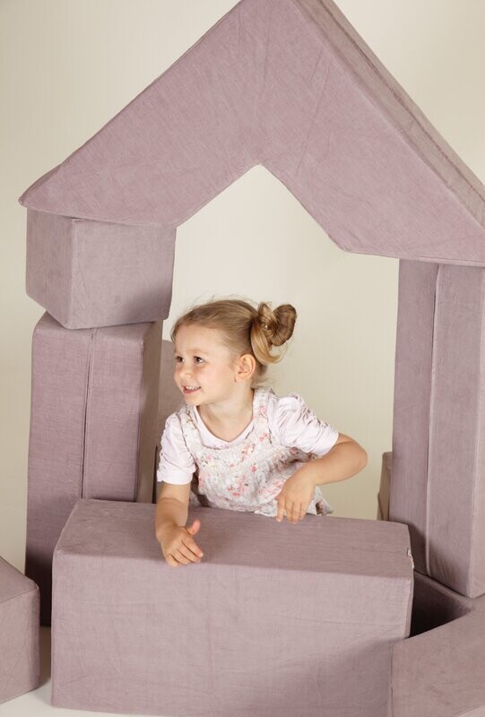 Spielpolsterset Batu taupe uni 10tlg Spielpolsterset Batu taupe uni 10tlg