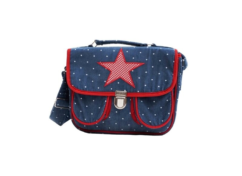Kindergartentasche Stern blau