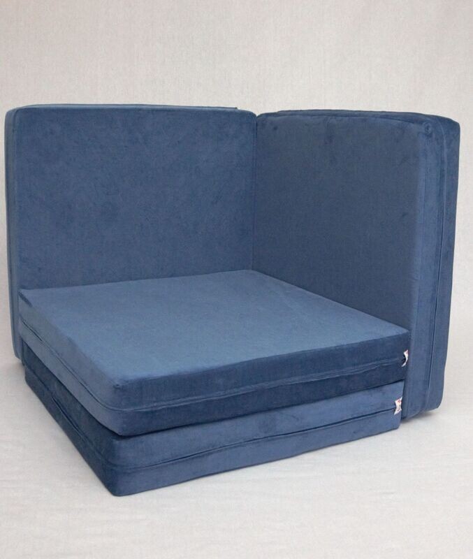 Kuscheleck blau uni