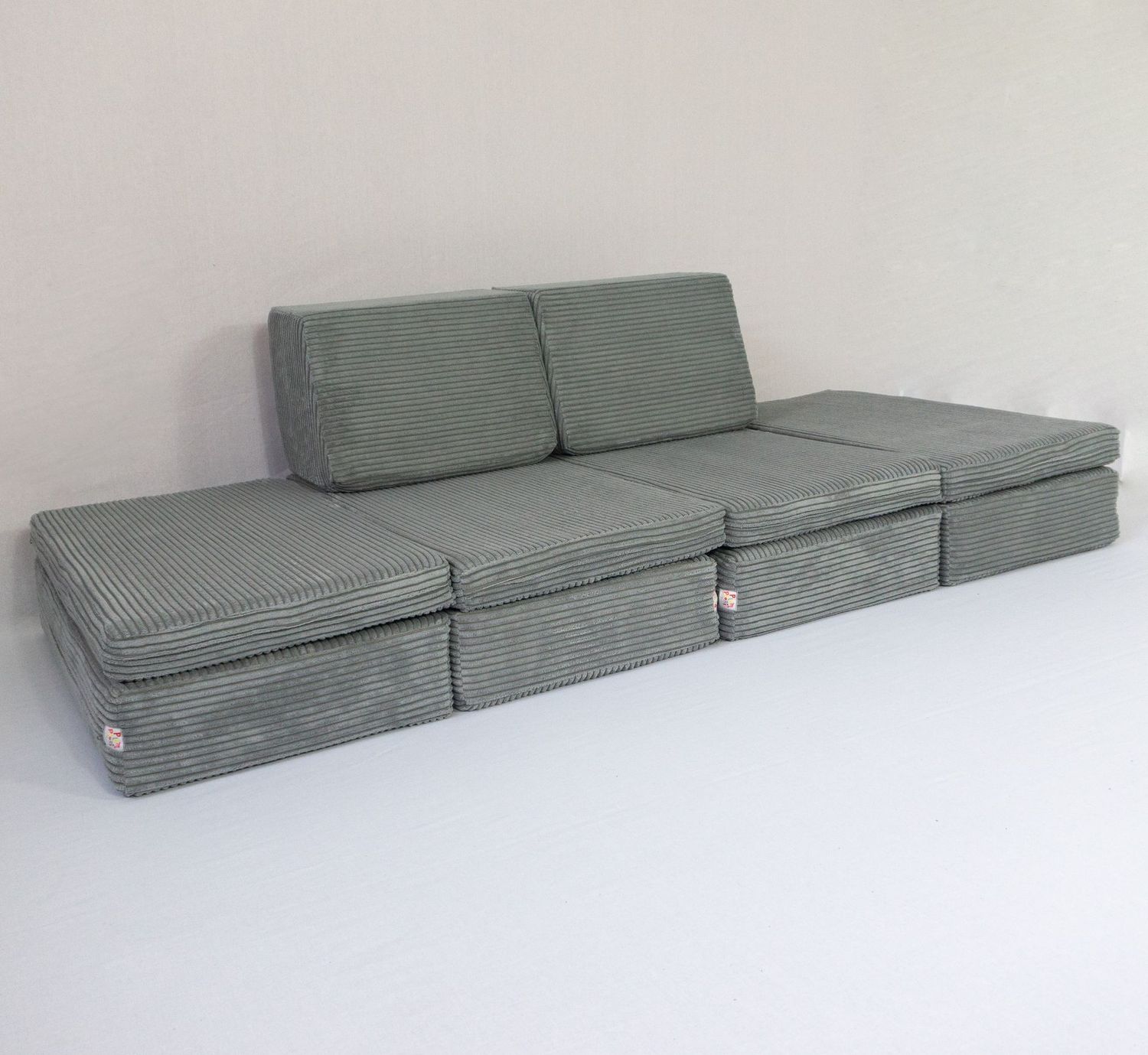 Spielsofa Teo Breitcord grau B Ware Spielsofa Teo Breitcord grau B Ware