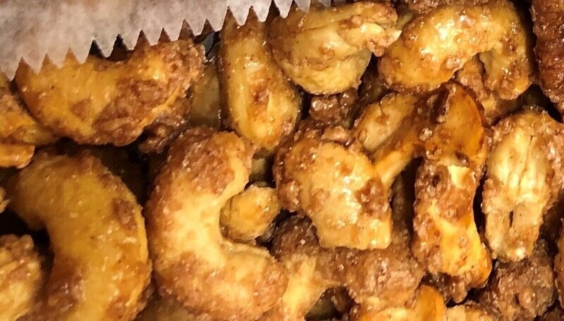 Cinnamon Glazed Cashews -Priced by weight