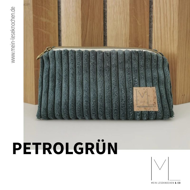 Tasche Breitcord petrolgrün