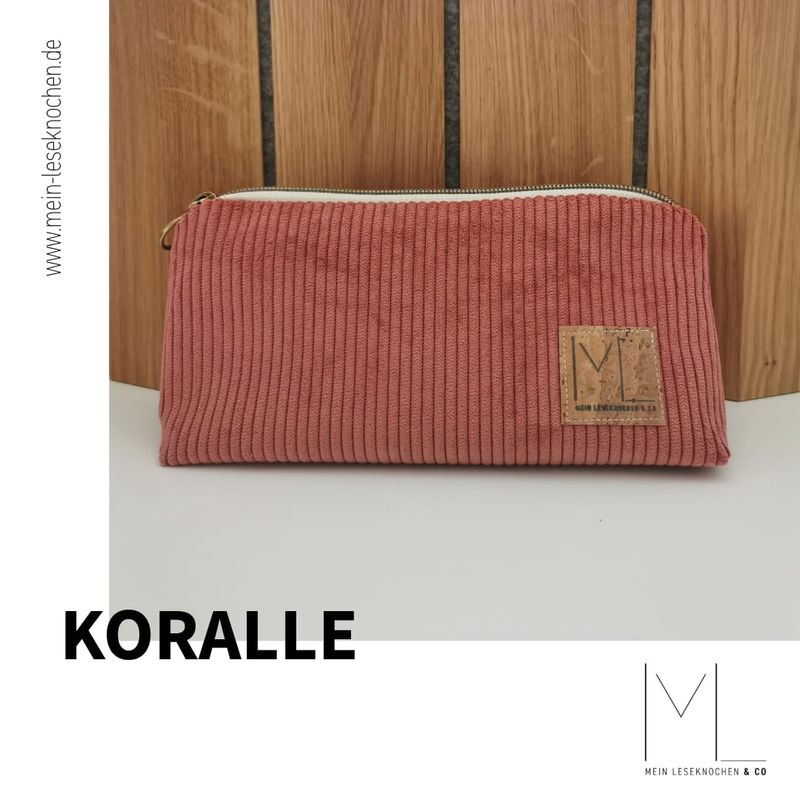 Tasche Cord koralle