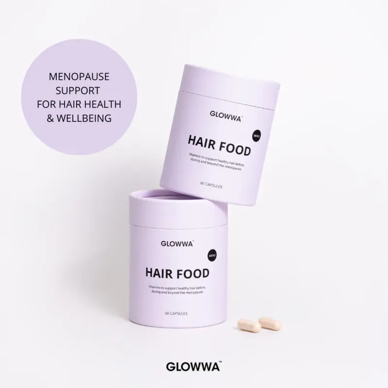 1 Embalagem de HAIR FOOD | MENO  ™, para proteger e restaurar a saúde capilar durante os anos da menopausa