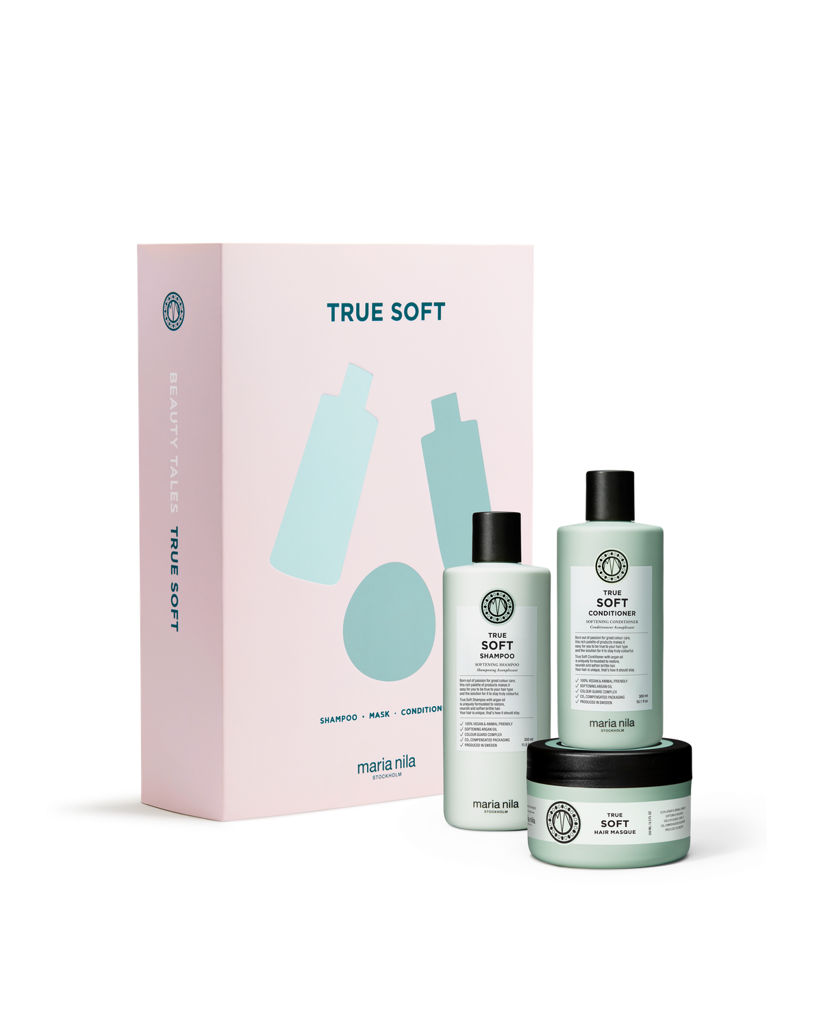Maria Nila TRUE SOFT Beauty Box - Shampoo, condicionador e máscara