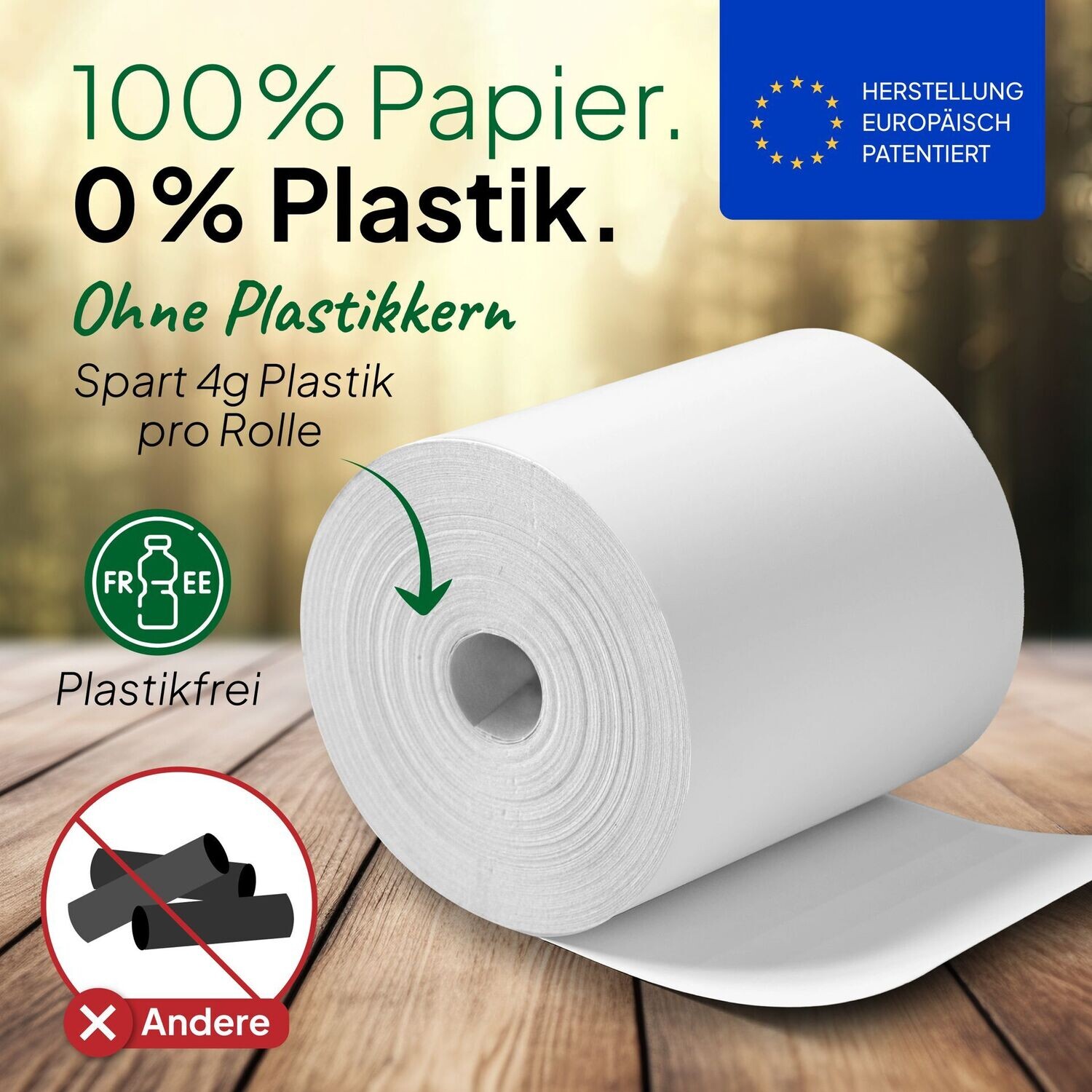 10 Thermorollen für Kassen 80mm/80mm/12mm