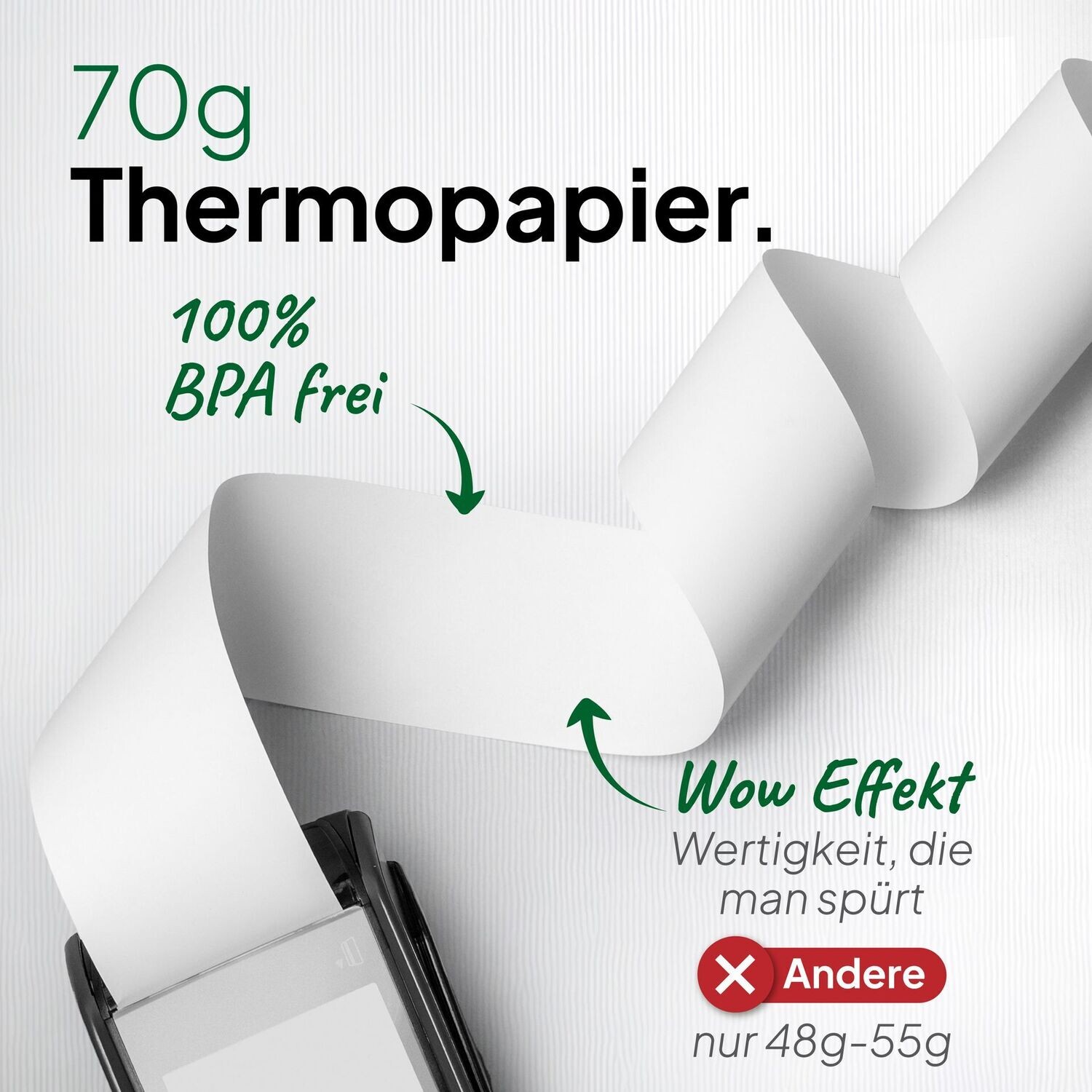 10 EC-Rollen mit Sepa Text 57mm/45mm/12mm