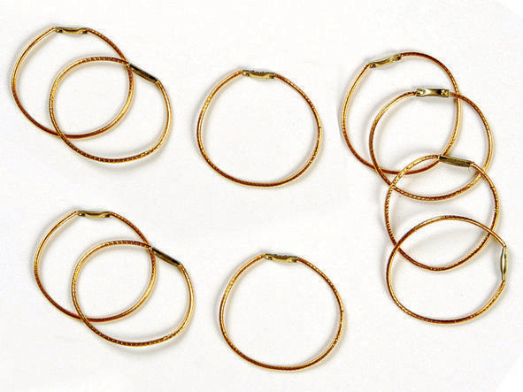 Einflechtringe gold 25 St.