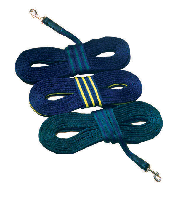 Longierleine blau/gelb/blau