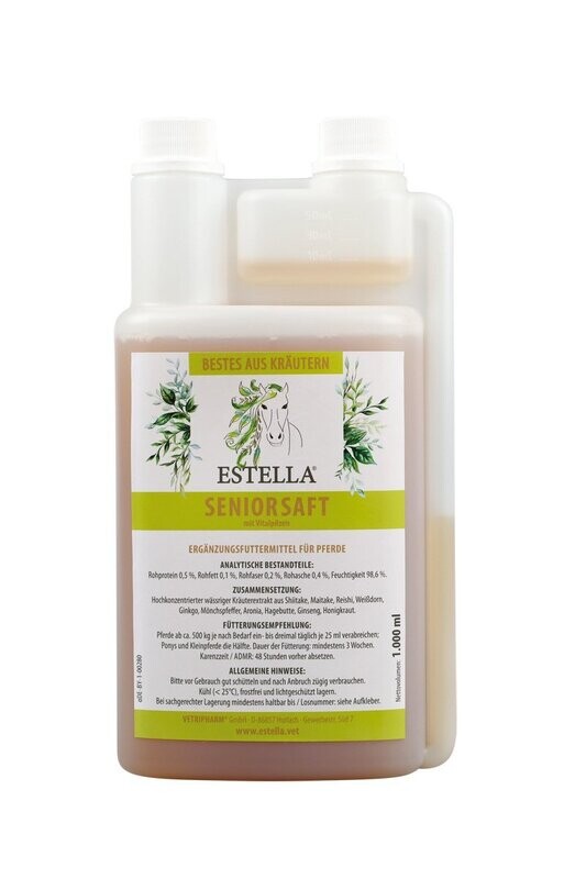 ESTELLA Seniorsaft mit Vitalpilzen 1 L ESTELLA Seniorsaft mit Vitalpilzen 1 L