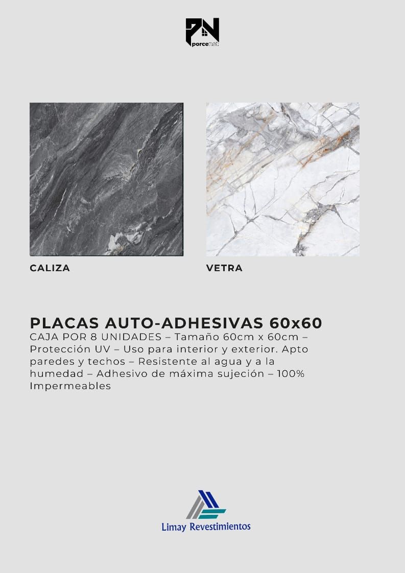 Placas Auto Adhesivas Caliza-Vetra