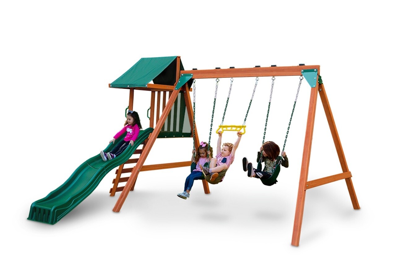 Basic Swing Set with Slide