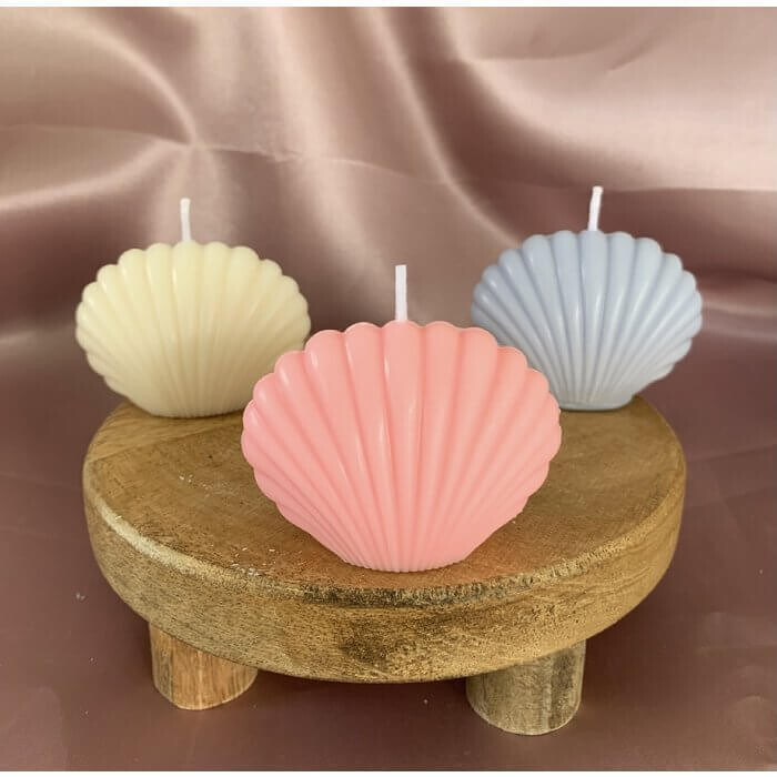 Pack 3 Bougie Coquillage