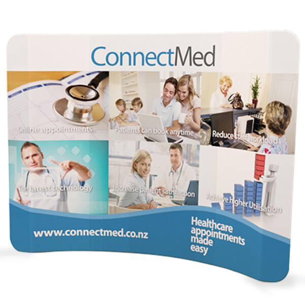 10 ft Curved Tension Fabric Displays