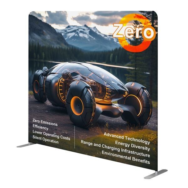 8 ft  Straight Tension Fabric Display