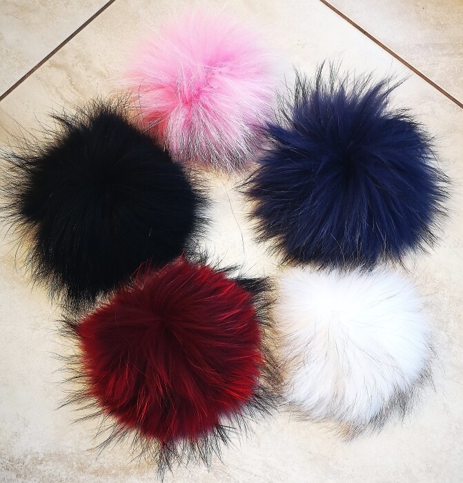 POMPON  LILAS LAPIN