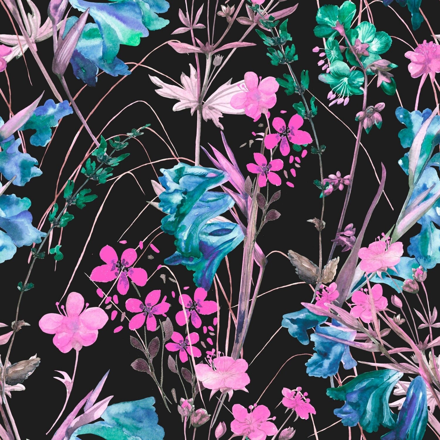 Petites fleurs pastels (grande échelle)