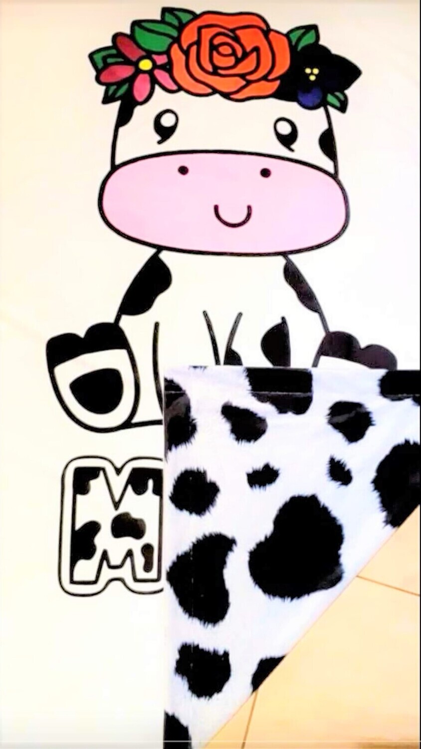 Vache double imprimée