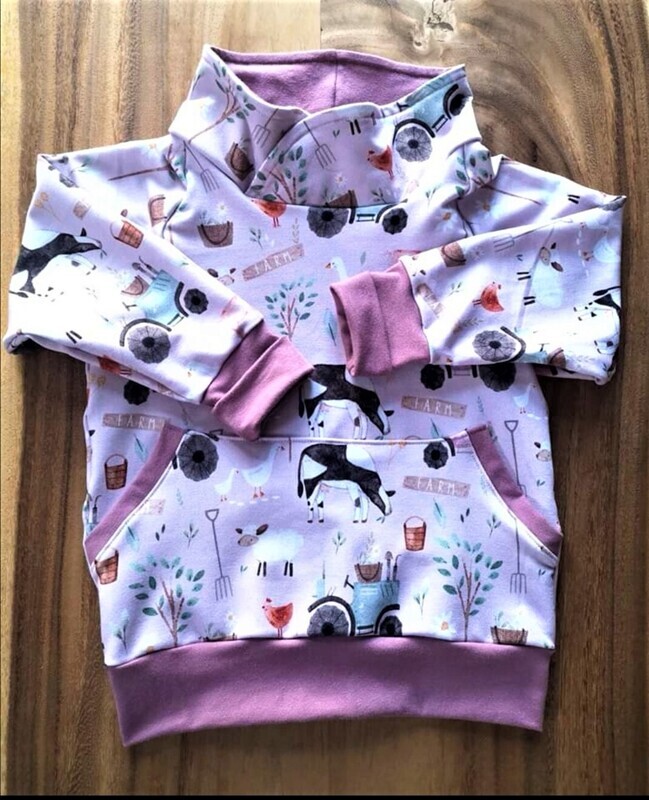 Hoodie ferme rose