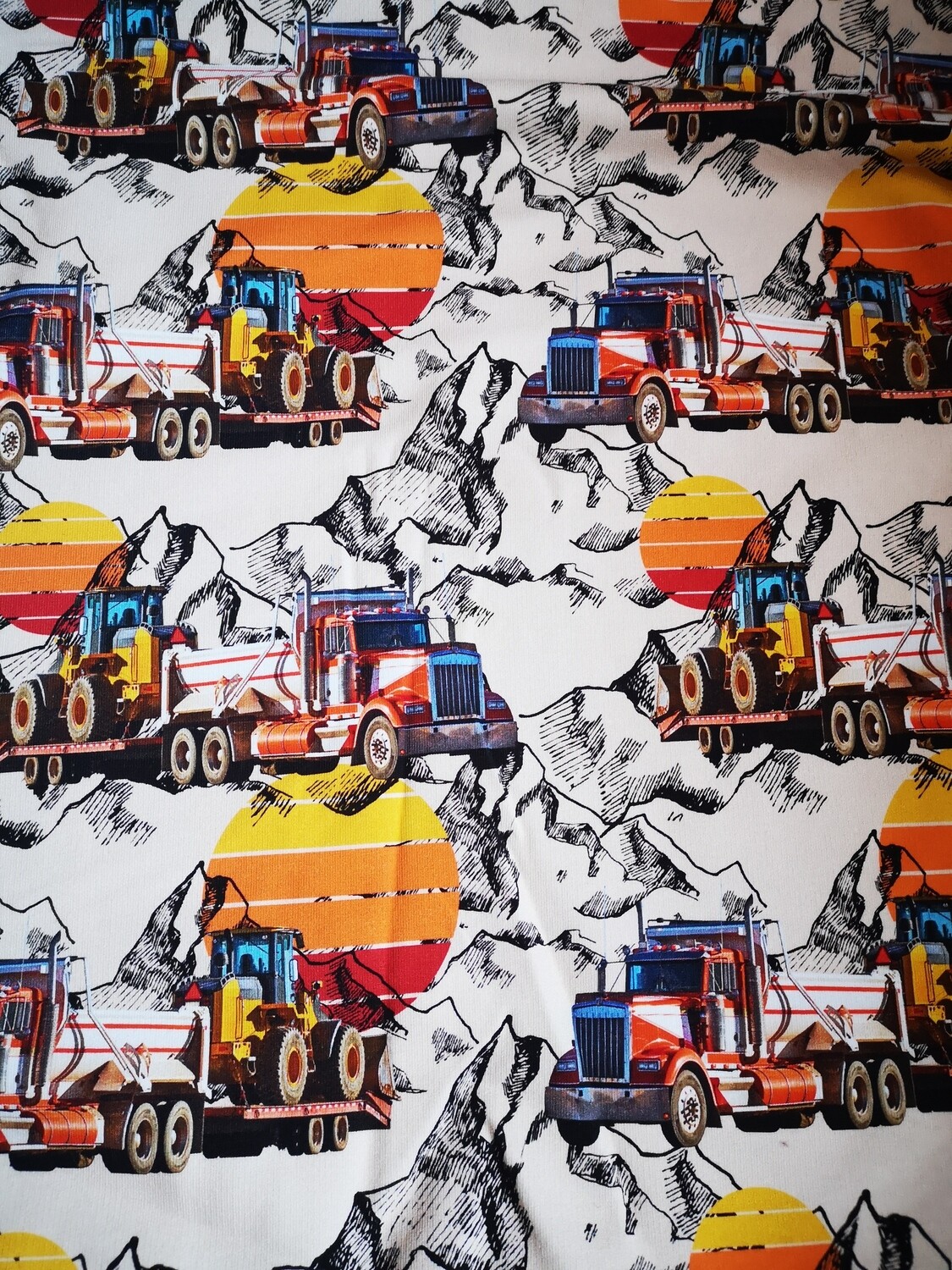 Camion (fond crème) au metre
