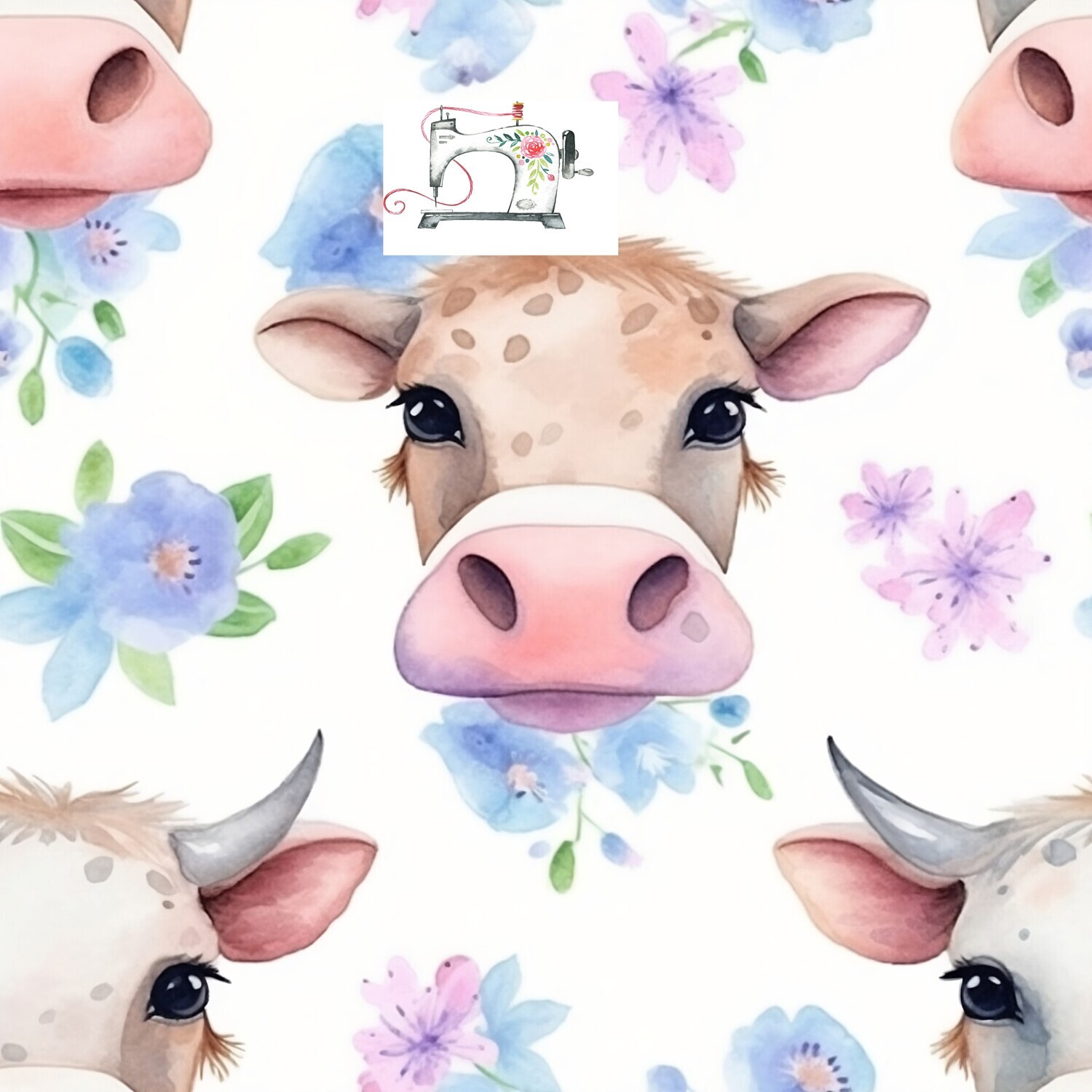 Watercolor cow