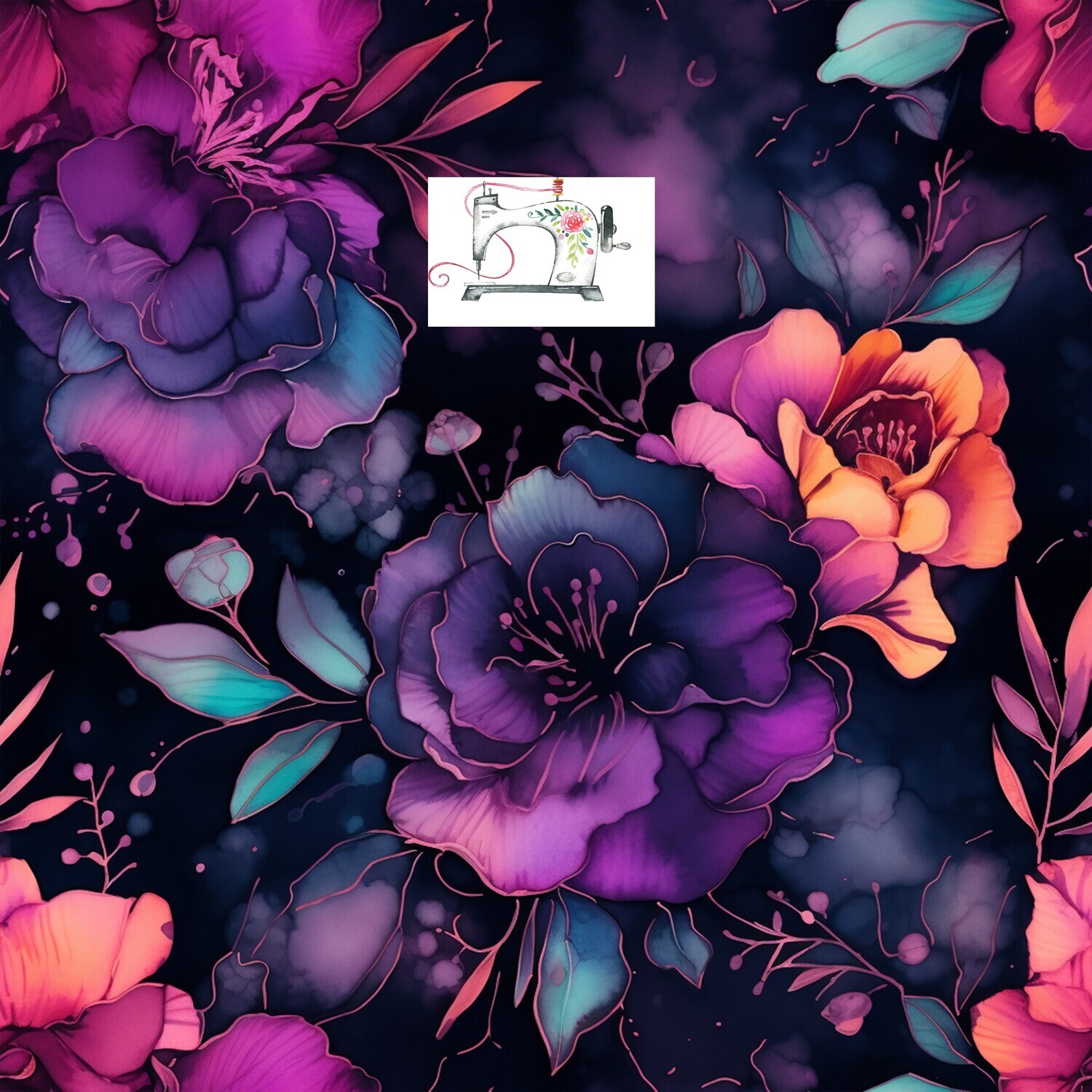 Floral rose et pourpre