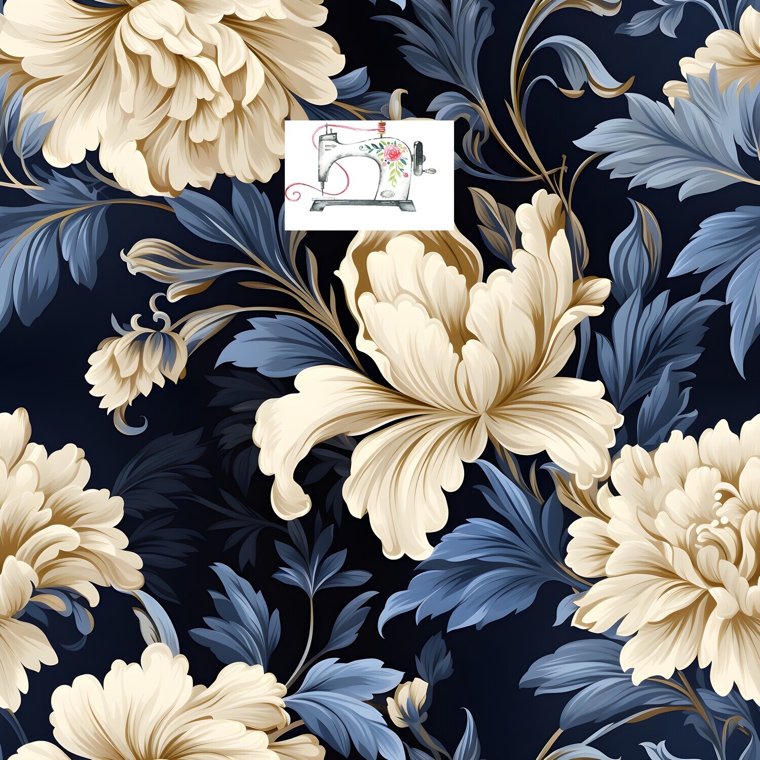 Floral damask