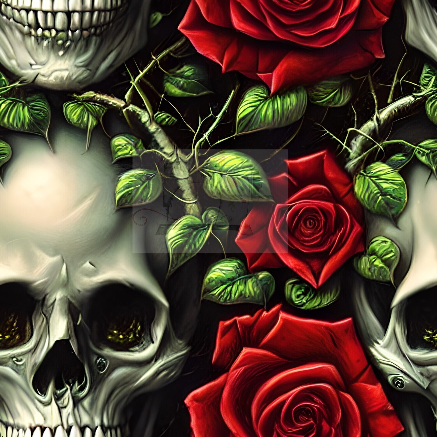 Skull rose
