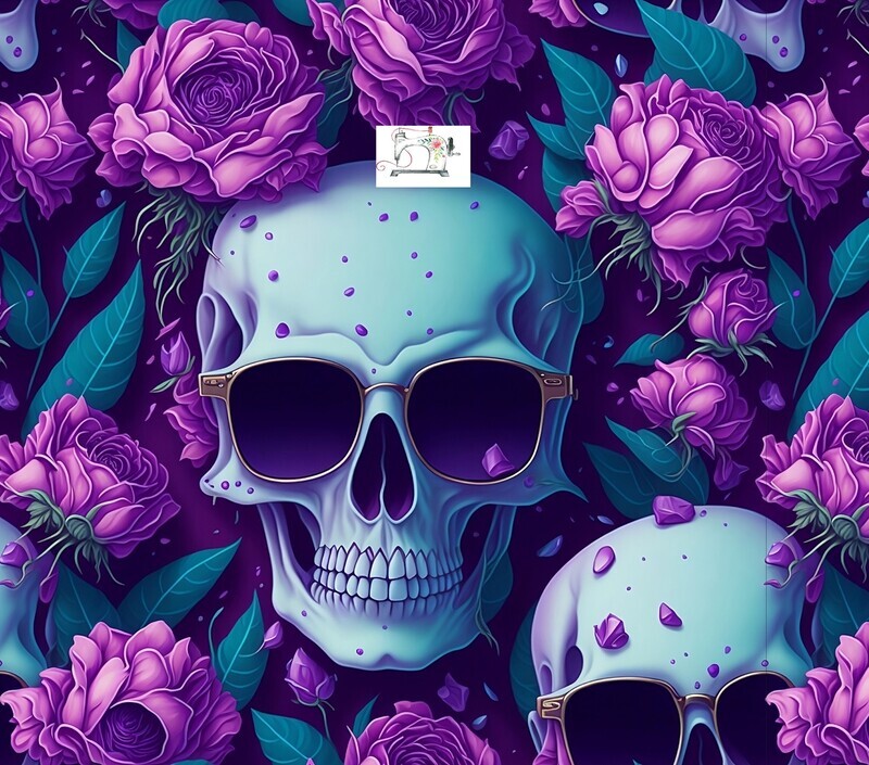 SKULL RETRO MAUVE (DUCK)