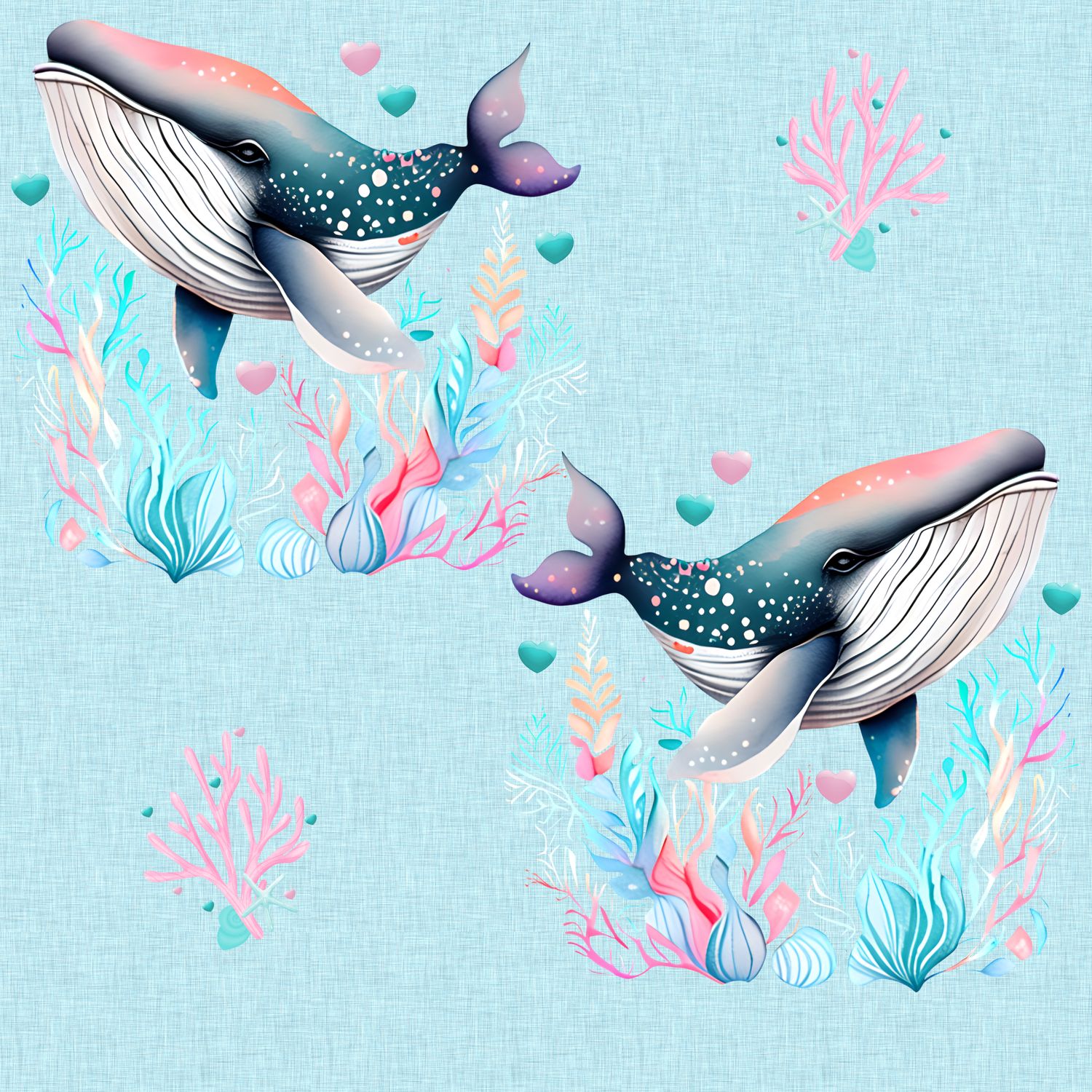 Lin bleu baleine (exclusif)
