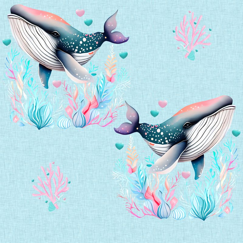 Lin bleu baleine (exclusif)