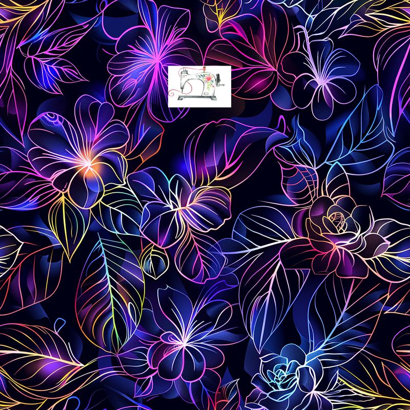 Neon blooms 1