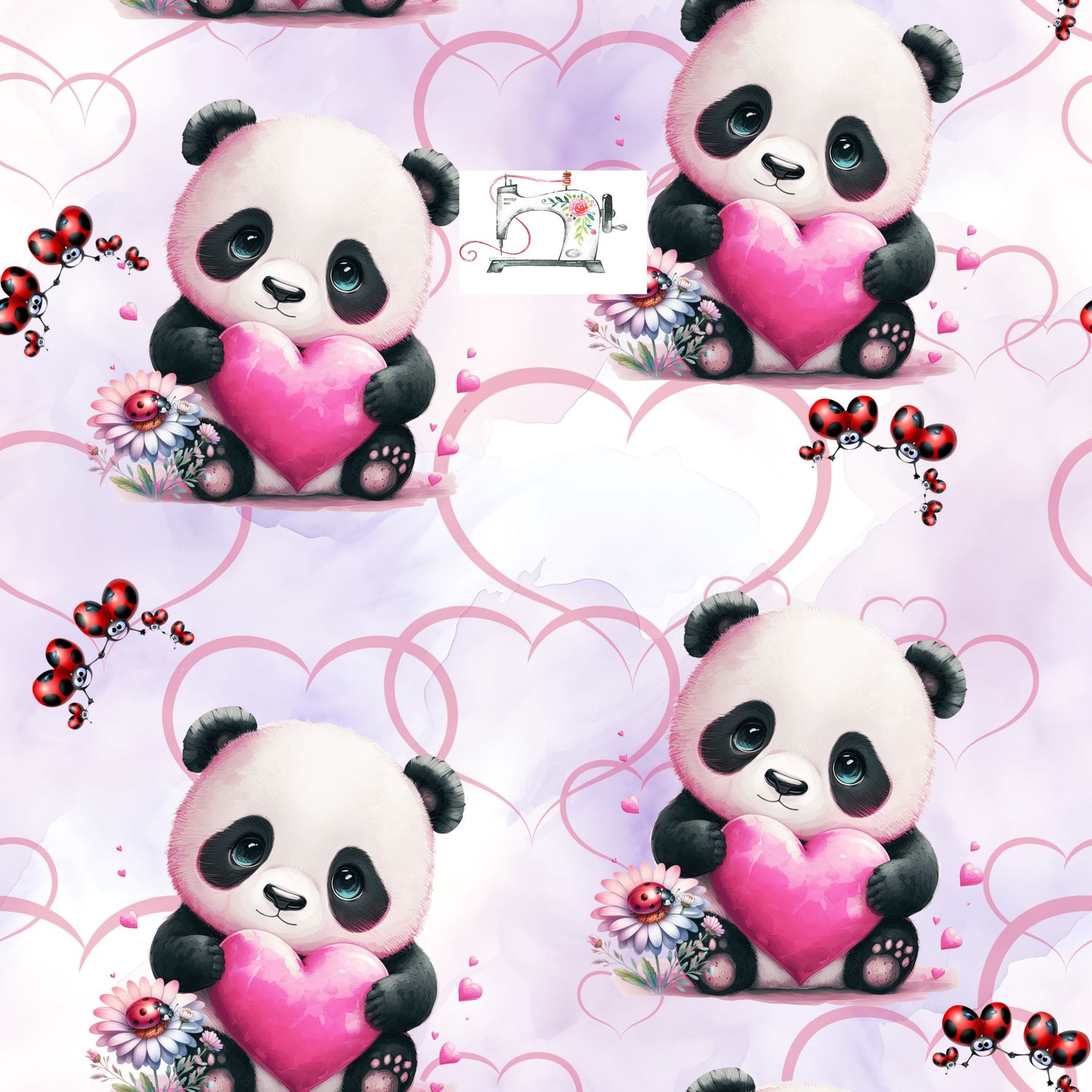 Panda coeur(exclusif)
